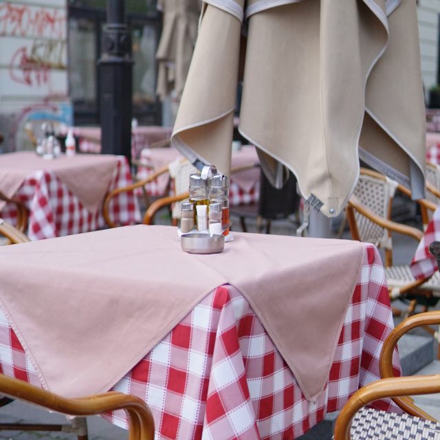 Empty Restaurant / Caffe Table