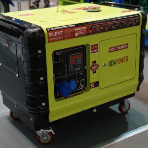 heavy-duty, portable diesel generator - Genpower GDG 7000ECX
