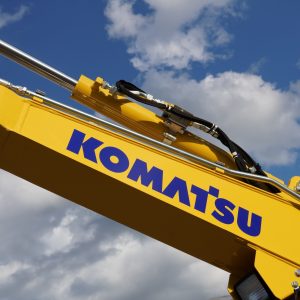 Komatsu Logo on Machinery