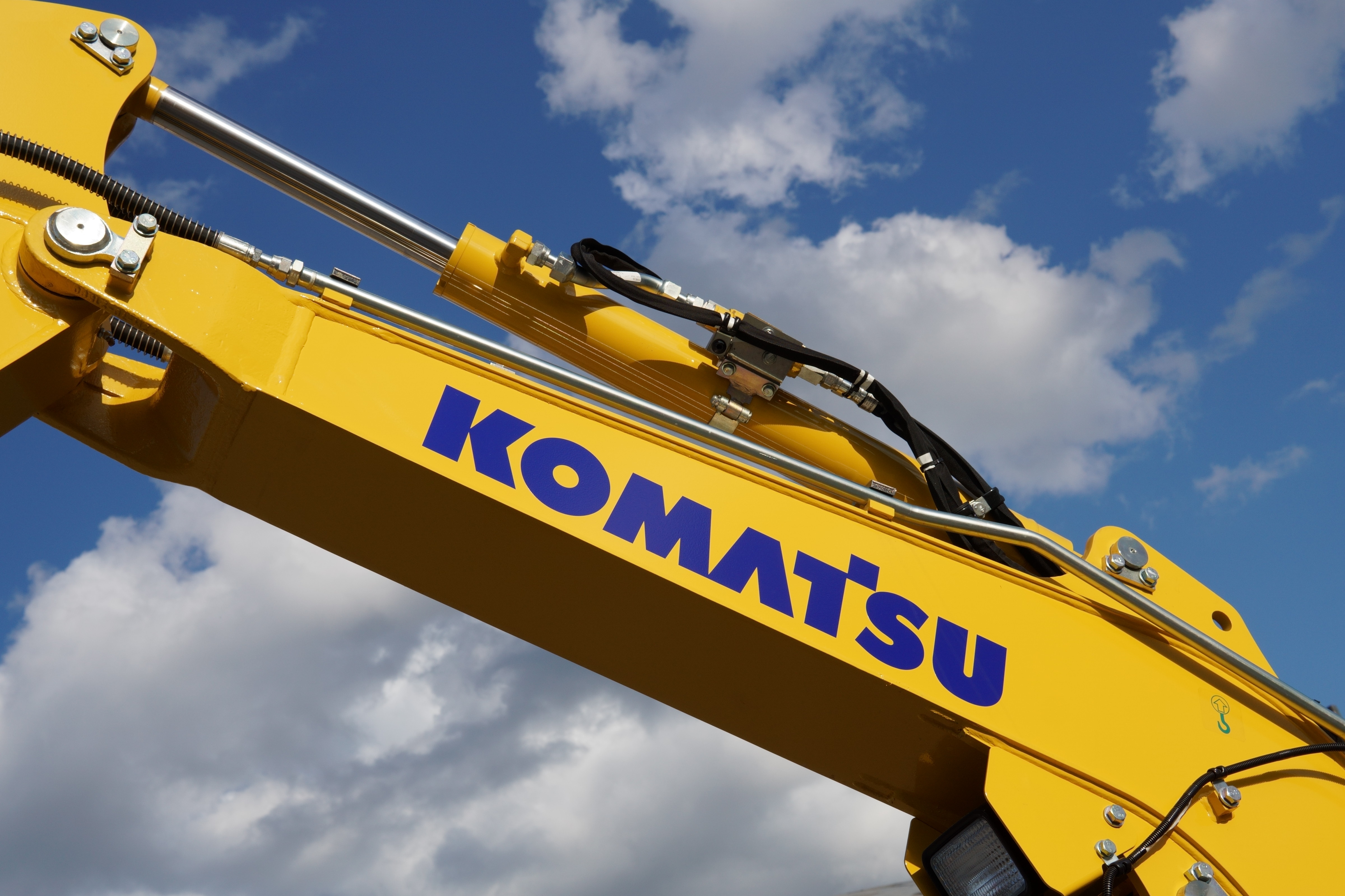 Komatsu Logo on Machinery