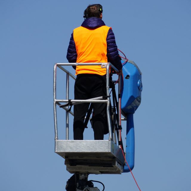 Man on Elevation Platform